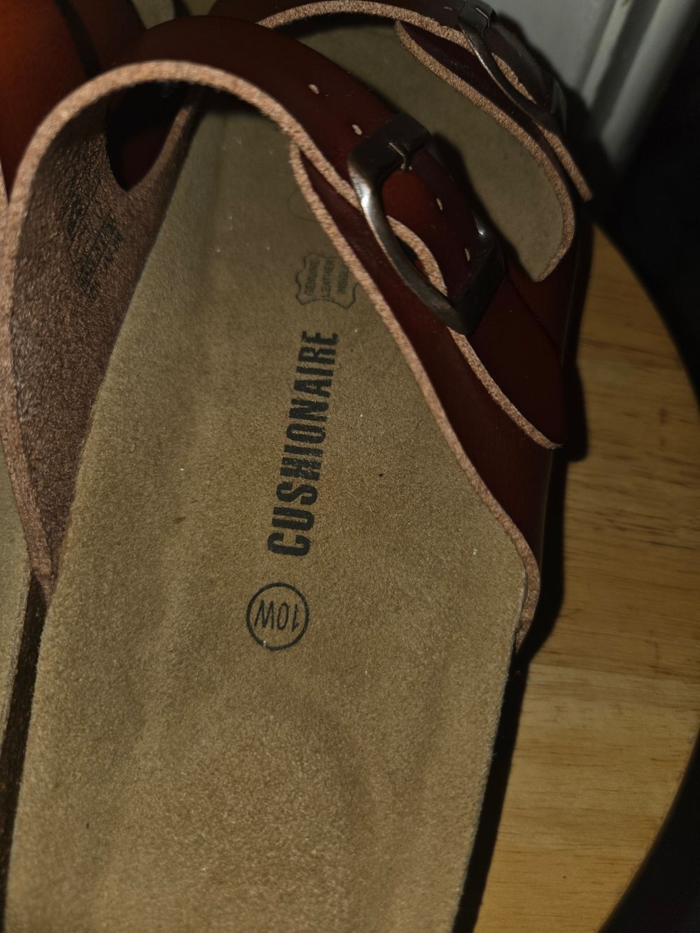 Comfort Buckle Sandals for Women - Brown - Picture 3 of 7
